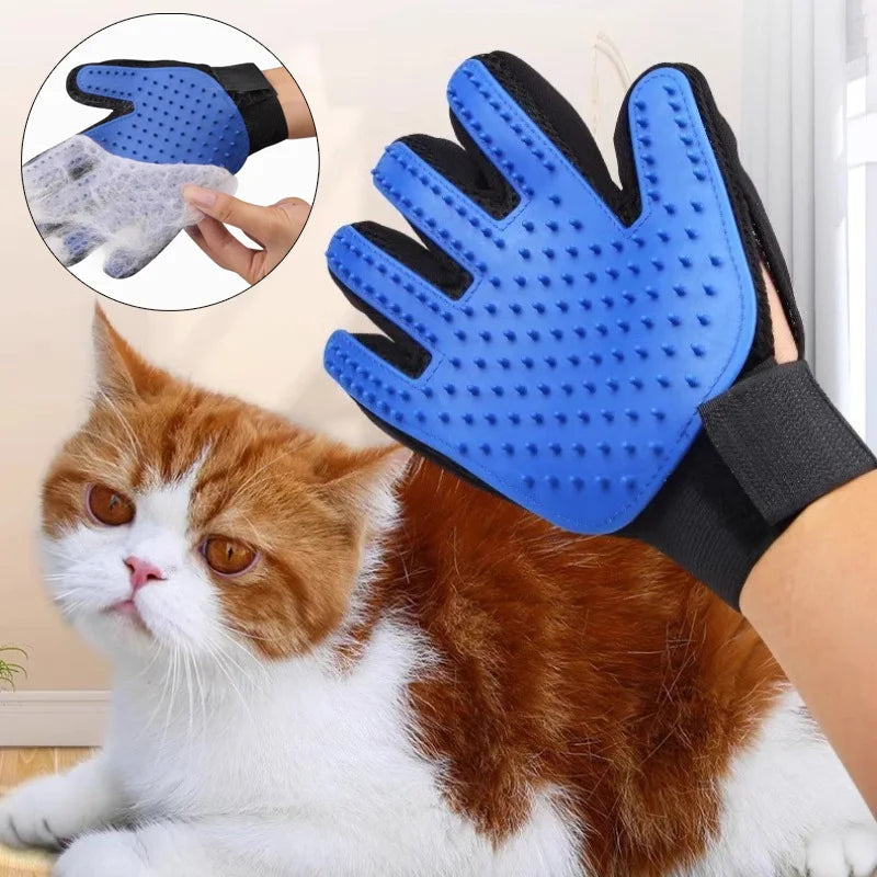1PC Cat Hair Remove Gloves Rubber Pet Beauty Cleaning Grooming Effective Massage Dog Pet Combs Floating Shower Brush