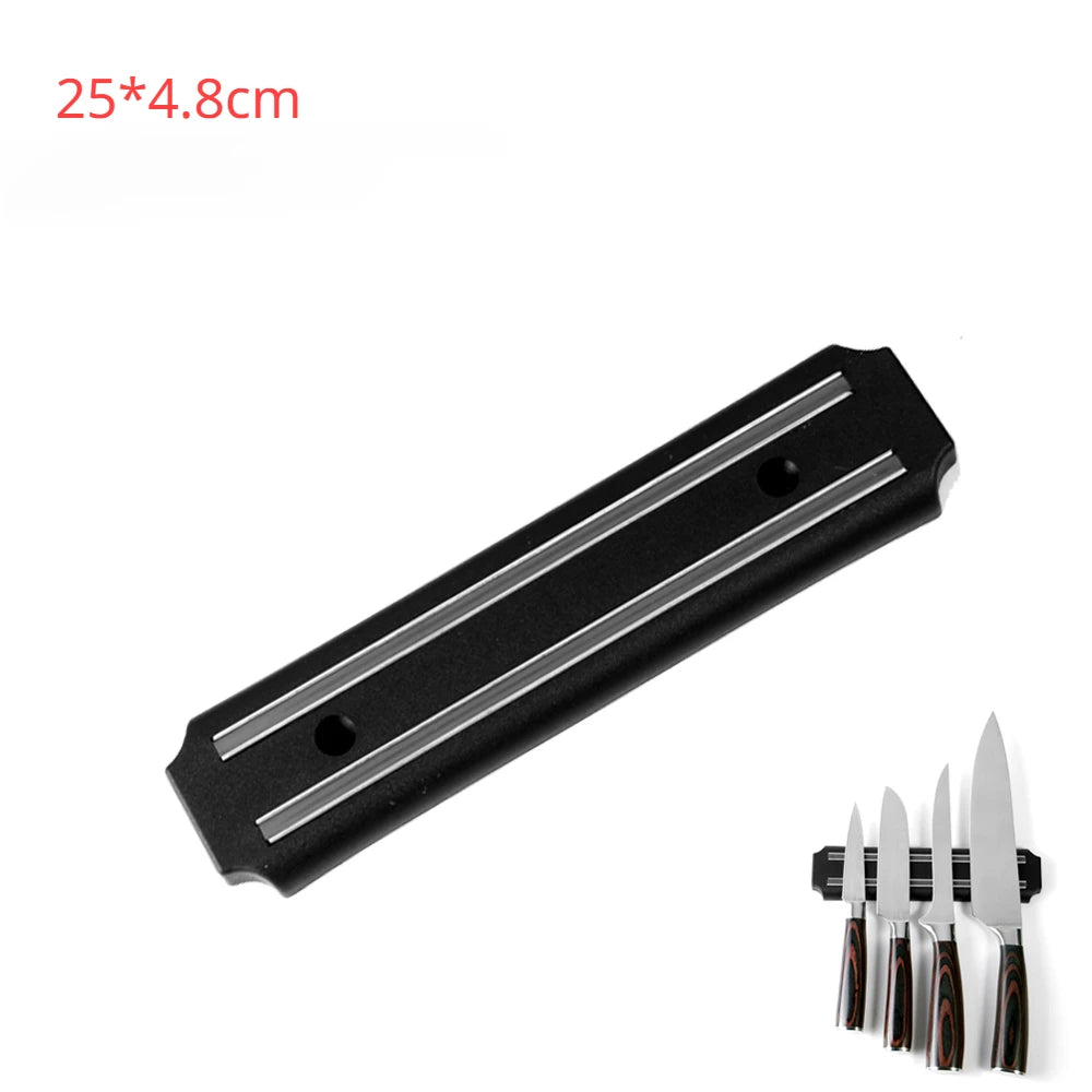 3 Sizes Stainless Steel Knife Stand Magnetic Knife Holder Wall Storage Rack Home Magnet Multi-Purpose Kitchen Tools