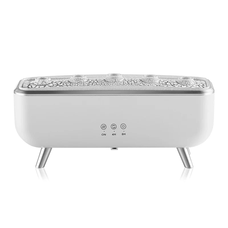 Dual Nozzles Aroma Diffuser Electric Air Humidifier for Home Flame Light Jellyfish Aromatherapy Machine Essential Oil Diffusers