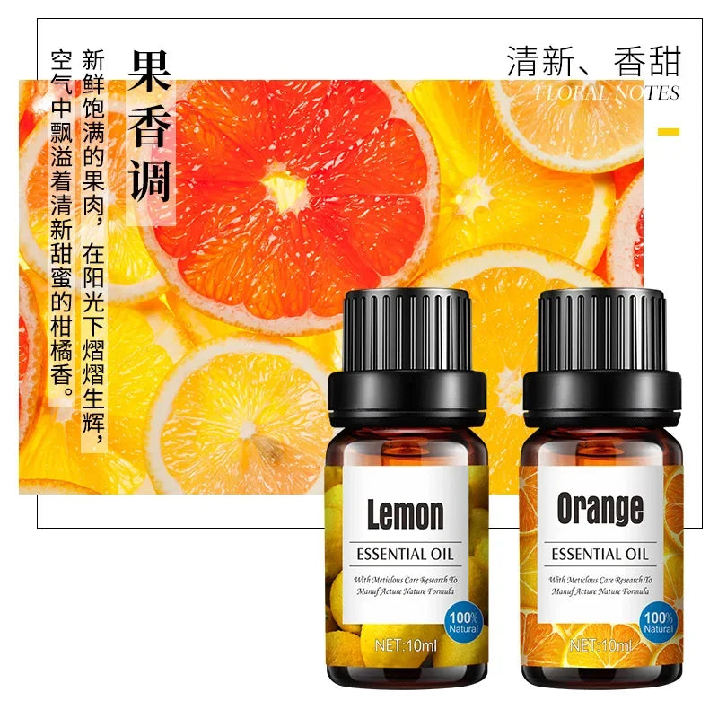 10Ml Lavender Plant Lemon Essential Oil Humidifier Using Water-Soluble Aromatherapy