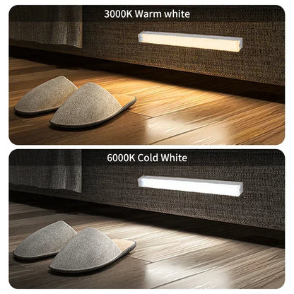 Wireless LED Motion Sensor Cabinet Light USB Rechargeable Led Night Light Cabinet Wardrobe Magnetic Lampunder Backlight for Room