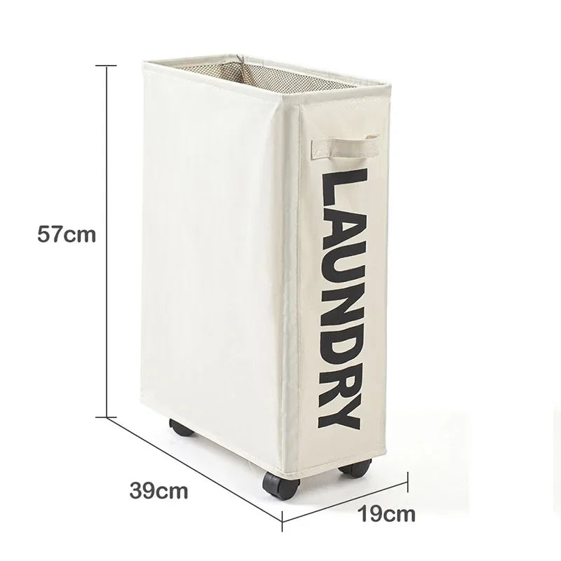Laundry Baskets with Wheels Fitness Tool Storage Basket Foldable Yoga Mat Organizer Household Toy Clothing Storage Basket New
