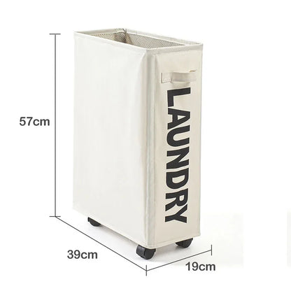 Laundry Baskets with Wheels Fitness Tool Storage Basket Foldable Yoga Mat Organizer Household Toy Clothing Storage Basket New