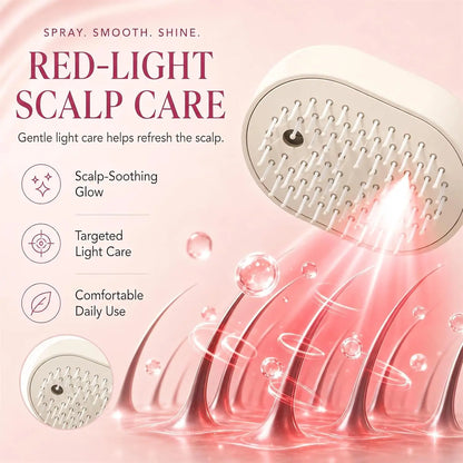 Multifunctional Massage Comb,Electric Spray Air Cushion Scalp Massager,Self-Cleaning Essential Oil Hair Care Comb,Gift for Women
