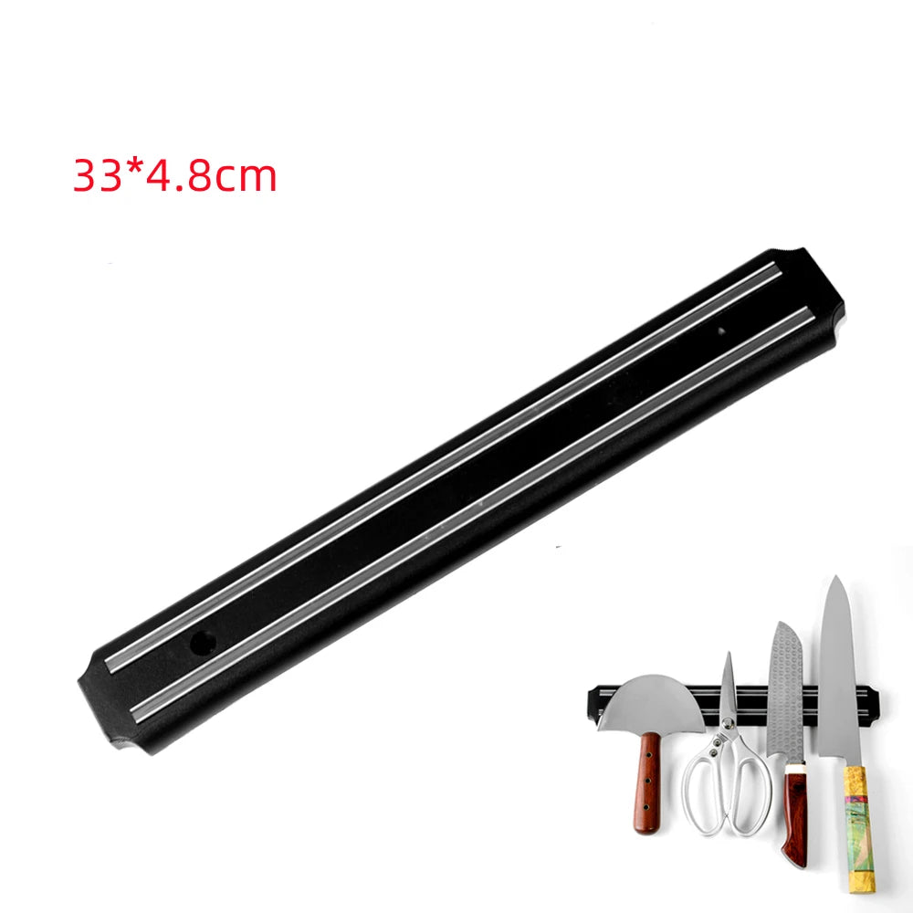3 Sizes Stainless Steel Knife Stand Magnetic Knife Holder Wall Storage Rack Home Magnet Multi-Purpose Kitchen Tools