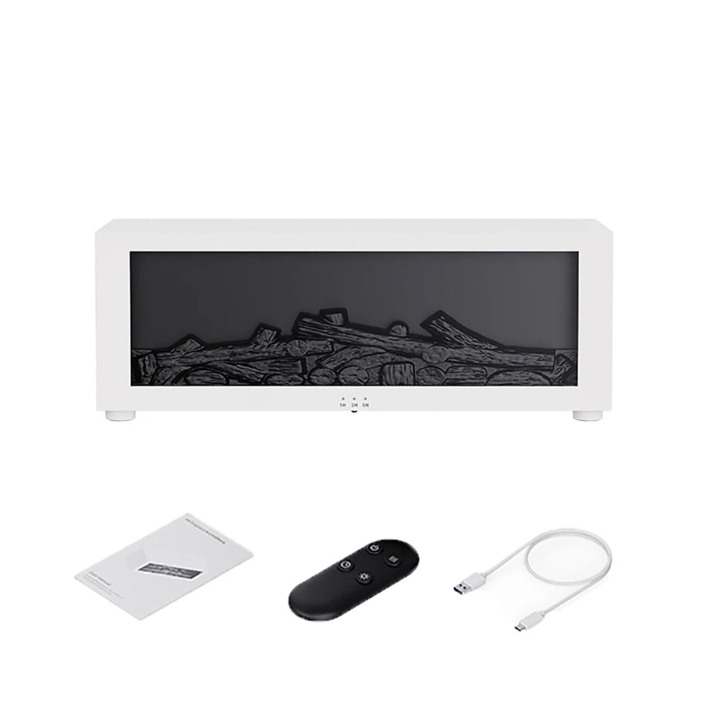 Air Aroma Humidifier Essential Oils Humidifier Flame Fragrance Diffuser Home Aromatherapy Diffuser with LED Light Remote Control