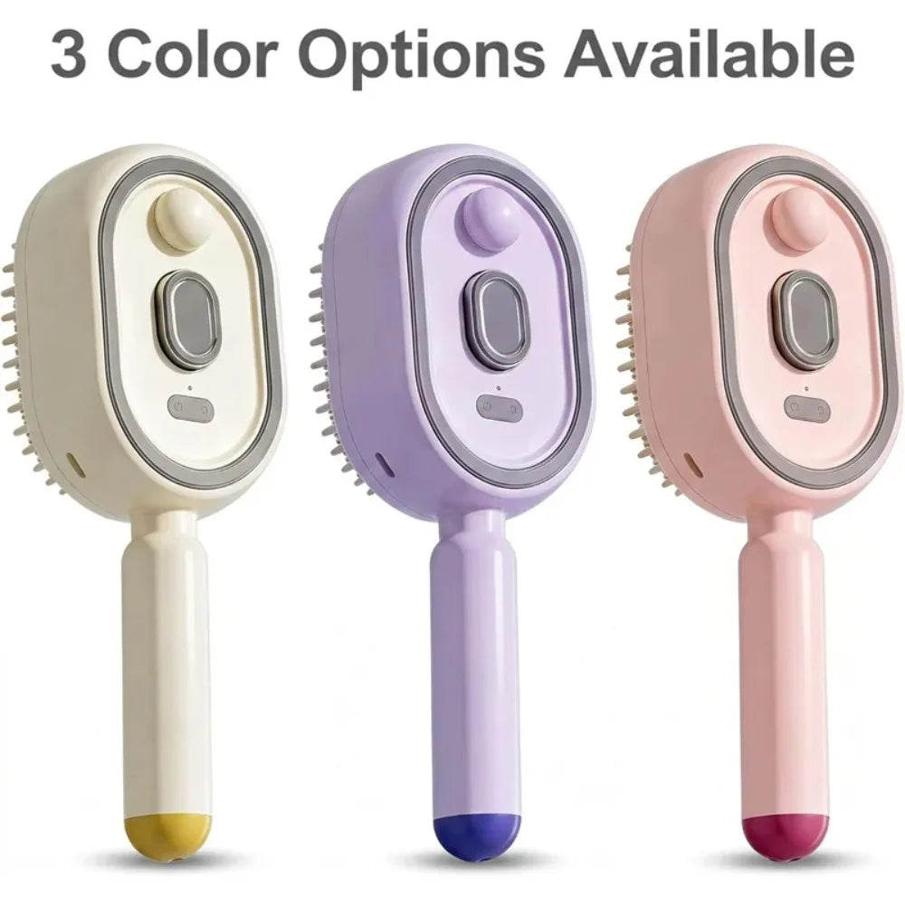 Multifunctional Massage Comb,Electric Spray Air Cushion Scalp Massager,Self-Cleaning Essential Oil Hair Care Comb,Gift for Women