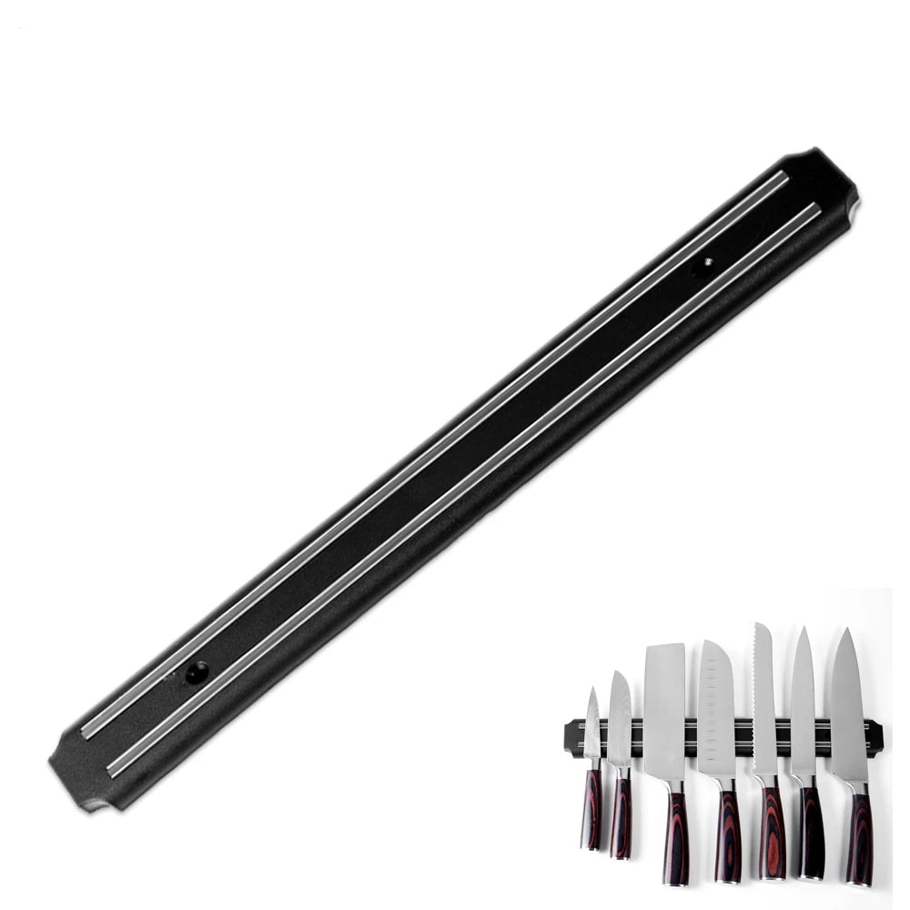 3 Sizes Stainless Steel Knife Stand Magnetic Knife Holder Wall Storage Rack Home Magnet Multi-Purpose Kitchen Tools