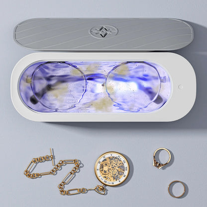 Ultrasonic Cleaning Machine USB Rechargeable Mode or Battery Mode High Frequency Vibration Wash Cleaner Jewelry Glasses Cleaner