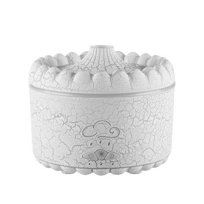 USB Jellyfish Aromatherapy Air Humidifier Electric Table Diffuser with Volcano Crack Light for Home Office Decorative Humidifi