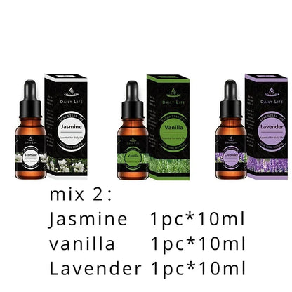 Water Soluble Aromatherapy Essential Oil Lavender Rose 10Ml*3Pcs for Humidifier Gypsum Expansion Stone Special Essential Oil