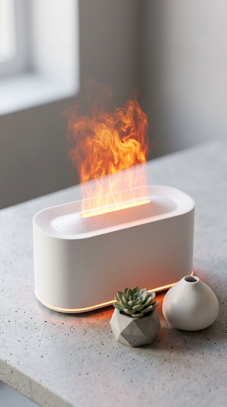 "The Calm Flame Diffuser — The Wind-Down Flame Ritual"