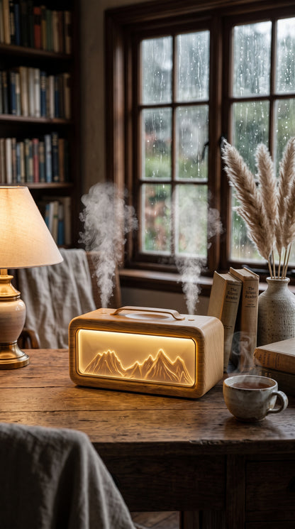 "The Mountain Glow Diffuser — Warm Light of the Highlands"
