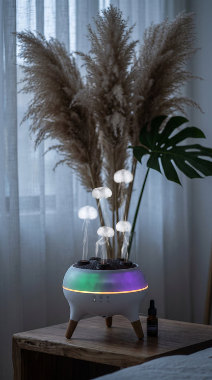 "The Luminous Jellyfish Diffuser — Serene Glow of the Abyss"