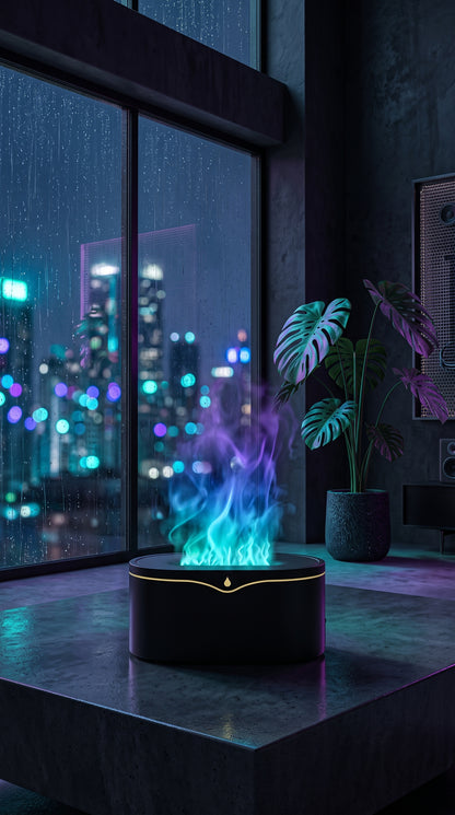 "The Lavish Flame Diffuser — Misted Luxury & Calm"