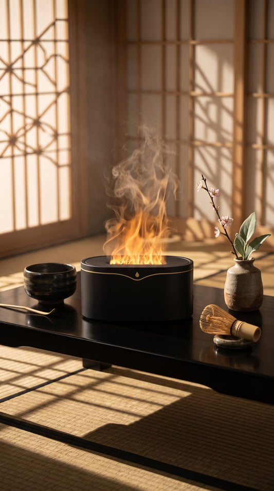 "The Lavish Flame Diffuser — Misted Luxury & Calm"
