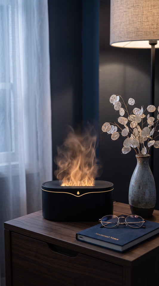 "The Lavish Flame Diffuser — Misted Luxury & Calm"