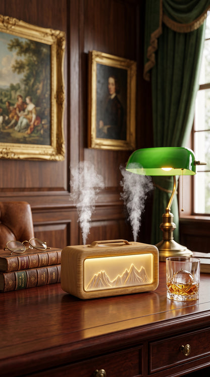 "The Mountain Glow Diffuser — Warm Light of the Highlands"