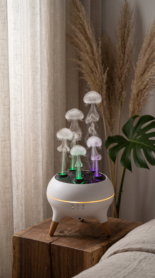"The Luminous Jellyfish Diffuser — Serene Glow of the Abyss"