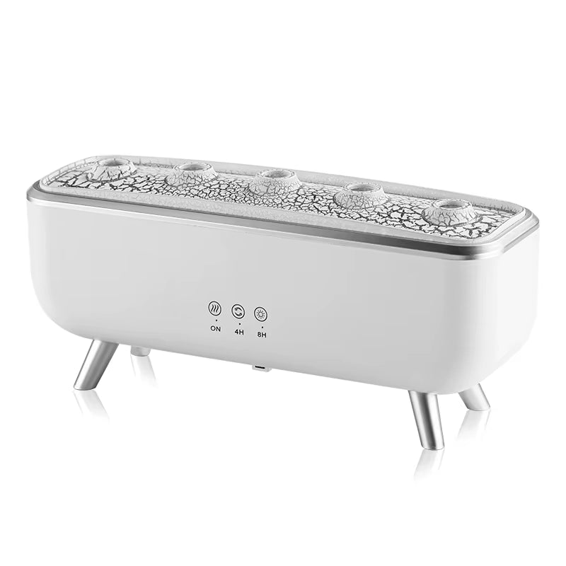 Simulated Volcanic Lava Humidifier with Color Lighting Aroma Diffuser Remote Control 5 Nozzles 2 Fog Modes Dancing Jellyfish For