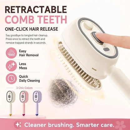 Multifunctional Massage Comb,Electric Spray Air Cushion Scalp Massager,Self-Cleaning Essential Oil Hair Care Comb,Gift for Women