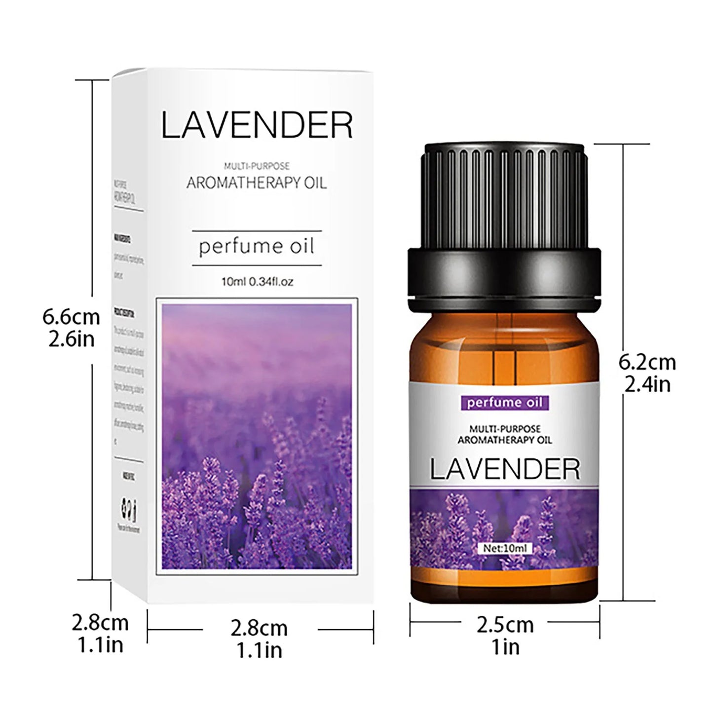 10Ml Aromatic Plant Water-Soluble Essential Oil Used for Humidifier Aromatherapy Diffuser Air Fresh Rose Lily Lemon